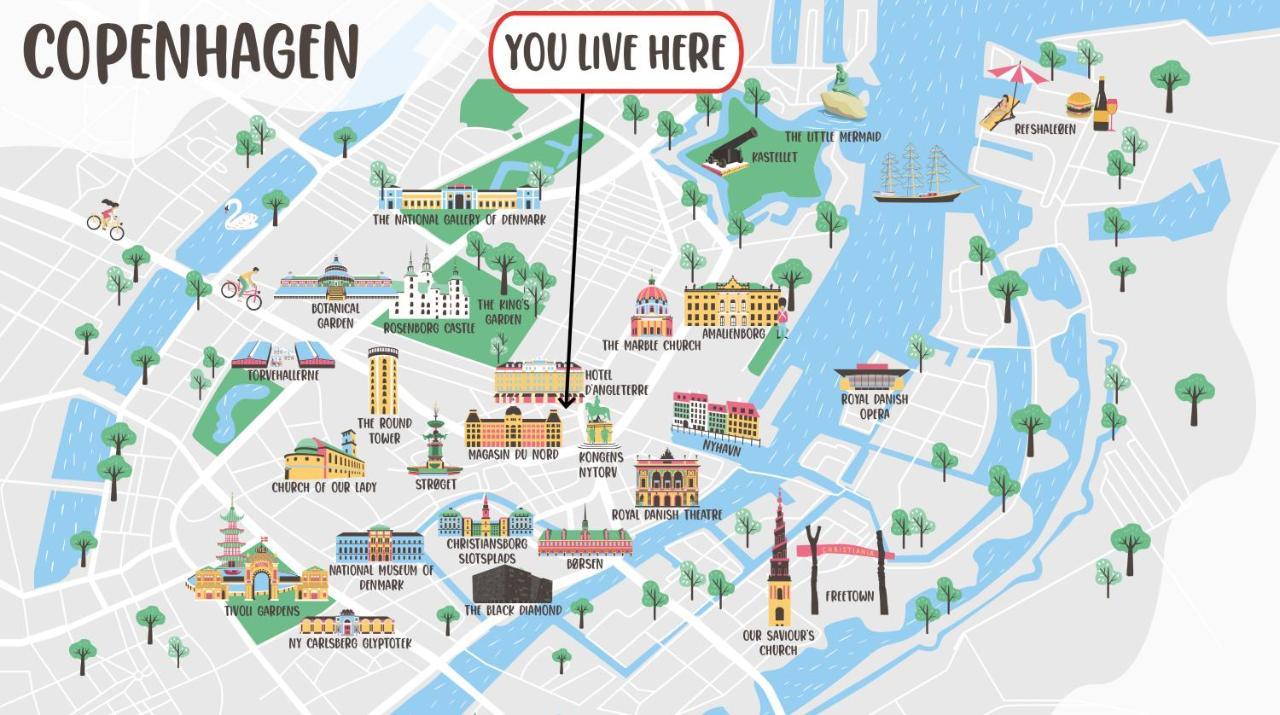 Super Central 2Br Apartment In Old Town København Ngoại thất bức ảnh